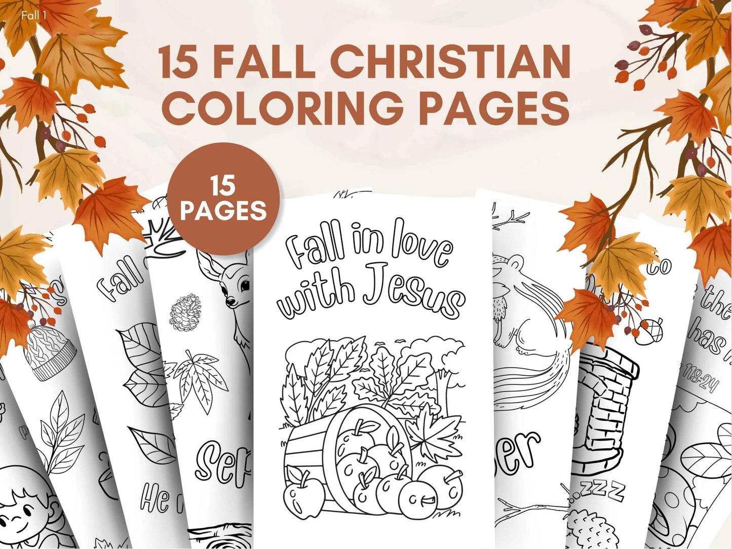 15 Fall Sunday School Coloring Pages
