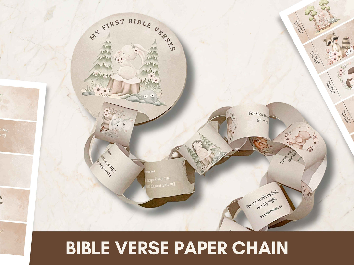 My First Bible Verse Paper Chain Activity