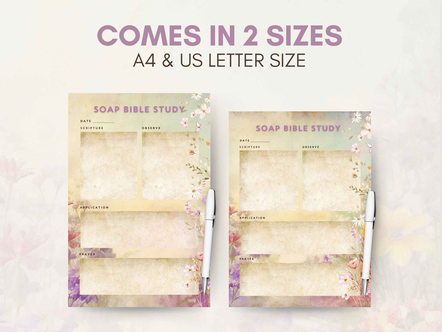Soap Bible Study Verse Mapping Template
