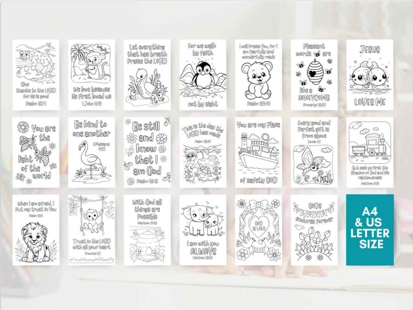 20 Sunday School Coloring Pages