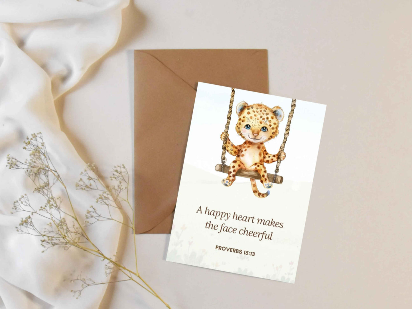 20 Bible Verse Flashcards - Cute Animals