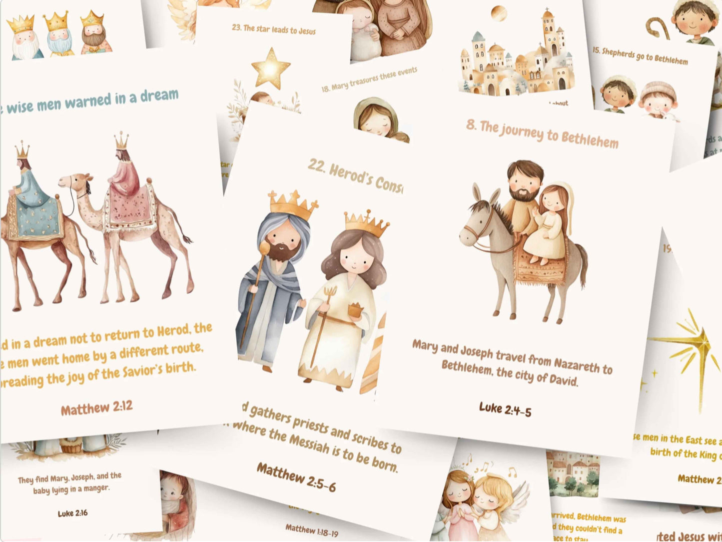 Nativity Story Advent Calendar for Kids