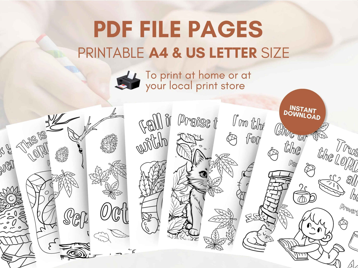 15 Fall Sunday School Coloring Pages