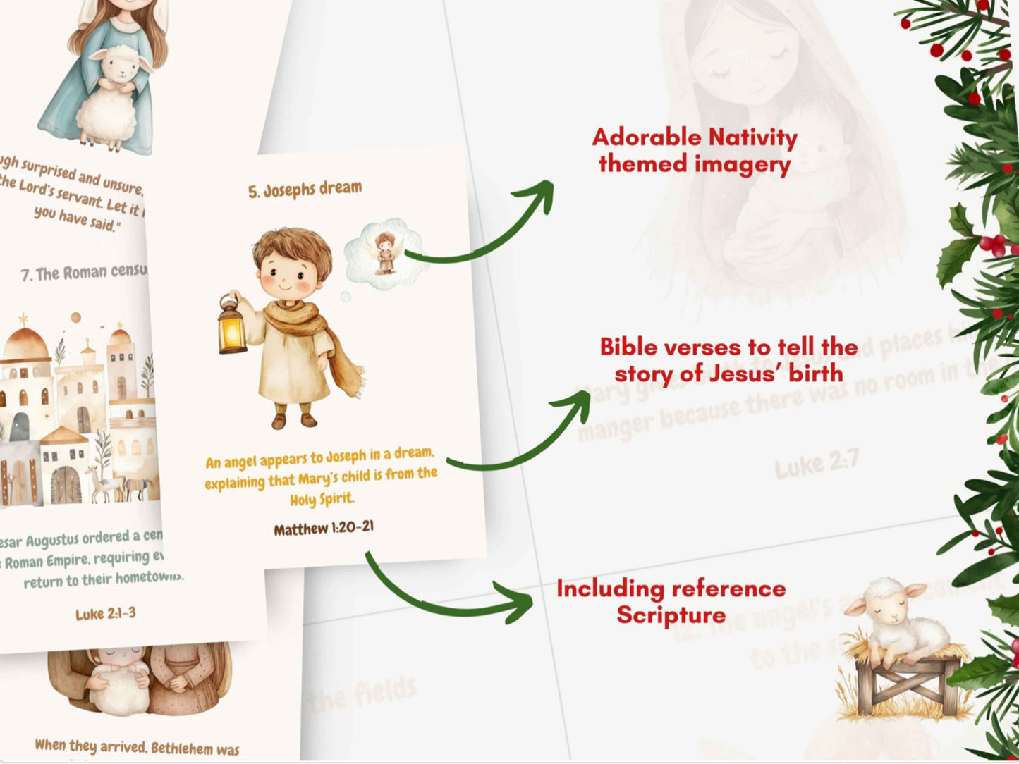 Nativity Story Advent Calendar for Kids
