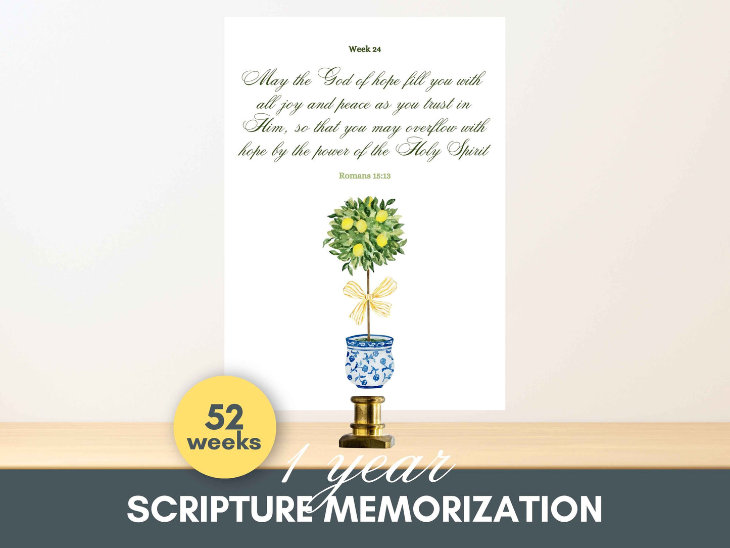 52 Scripture Memorization Cards
