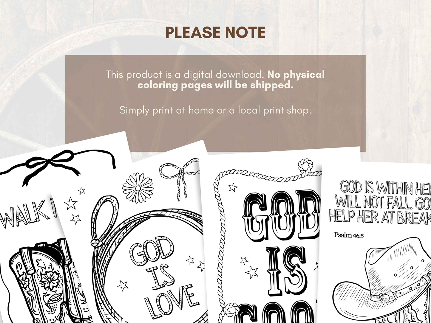 15 Western Bible Verse Coloring Pages