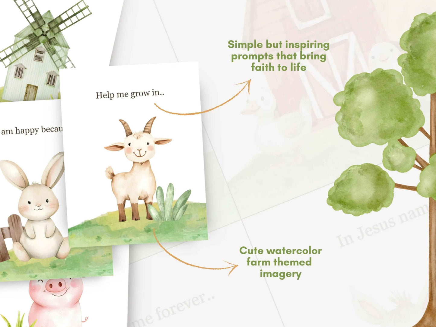 24 Learn How To Pray Cards for Kids - Cute Farm