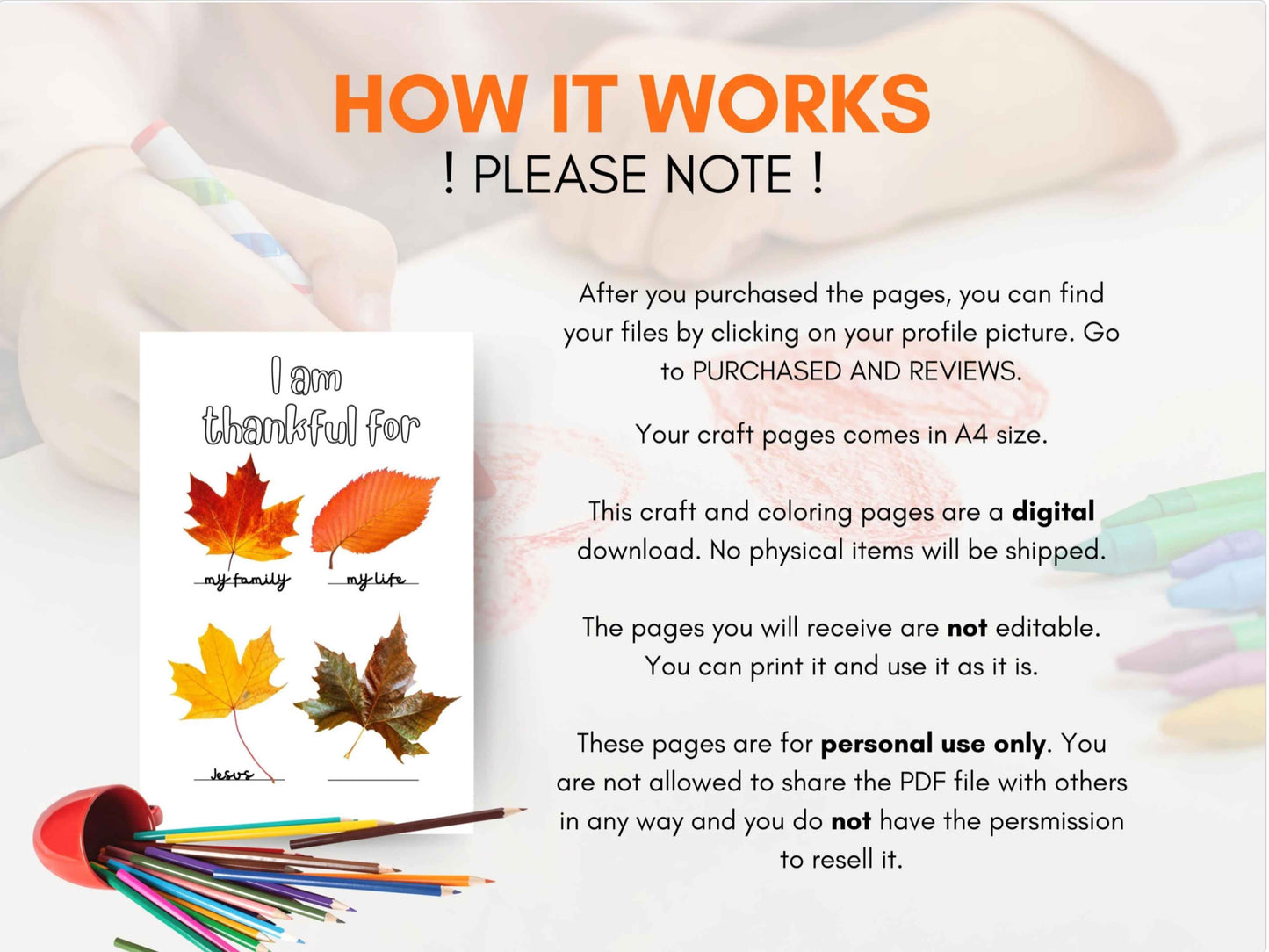 Fall for Jesus He Never Leaves Craft and Coloring Pages