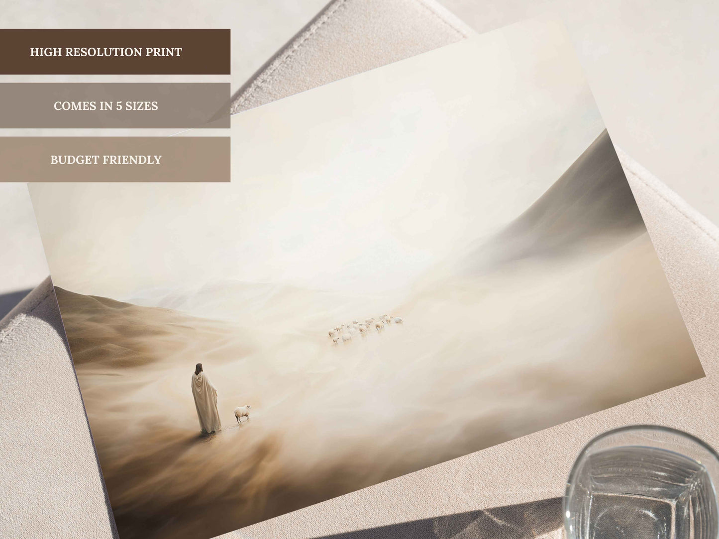 Jesus Leaves the 99, Parable of the Lost Sheep Printable Art