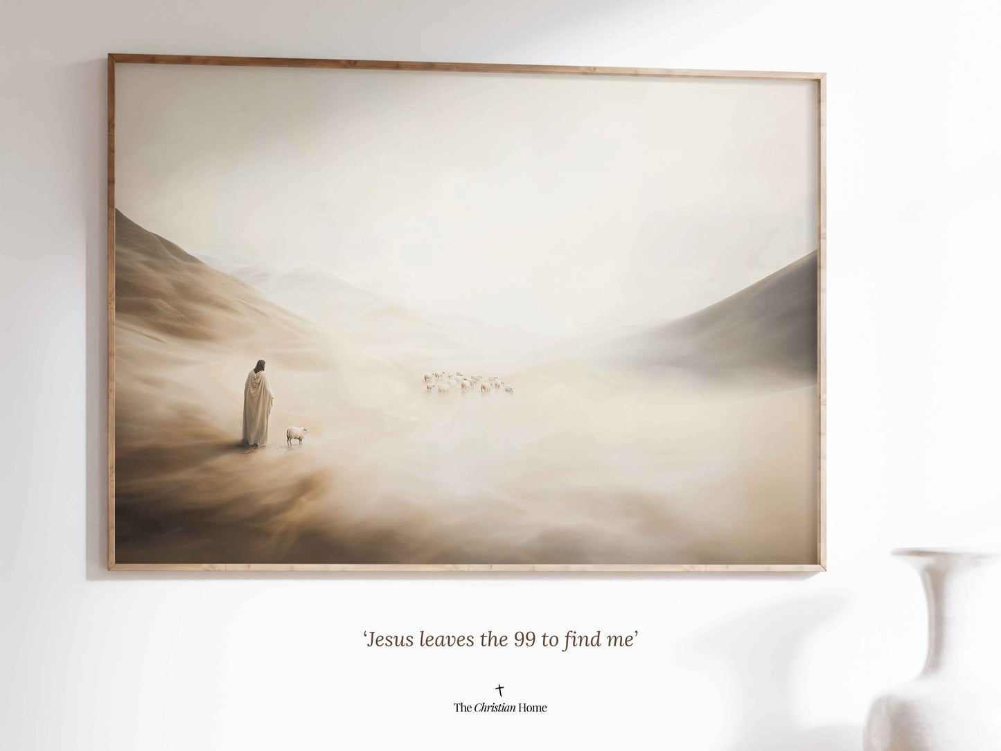 Jesus Leaves the 99, Parable of the Lost Sheep Printable Art