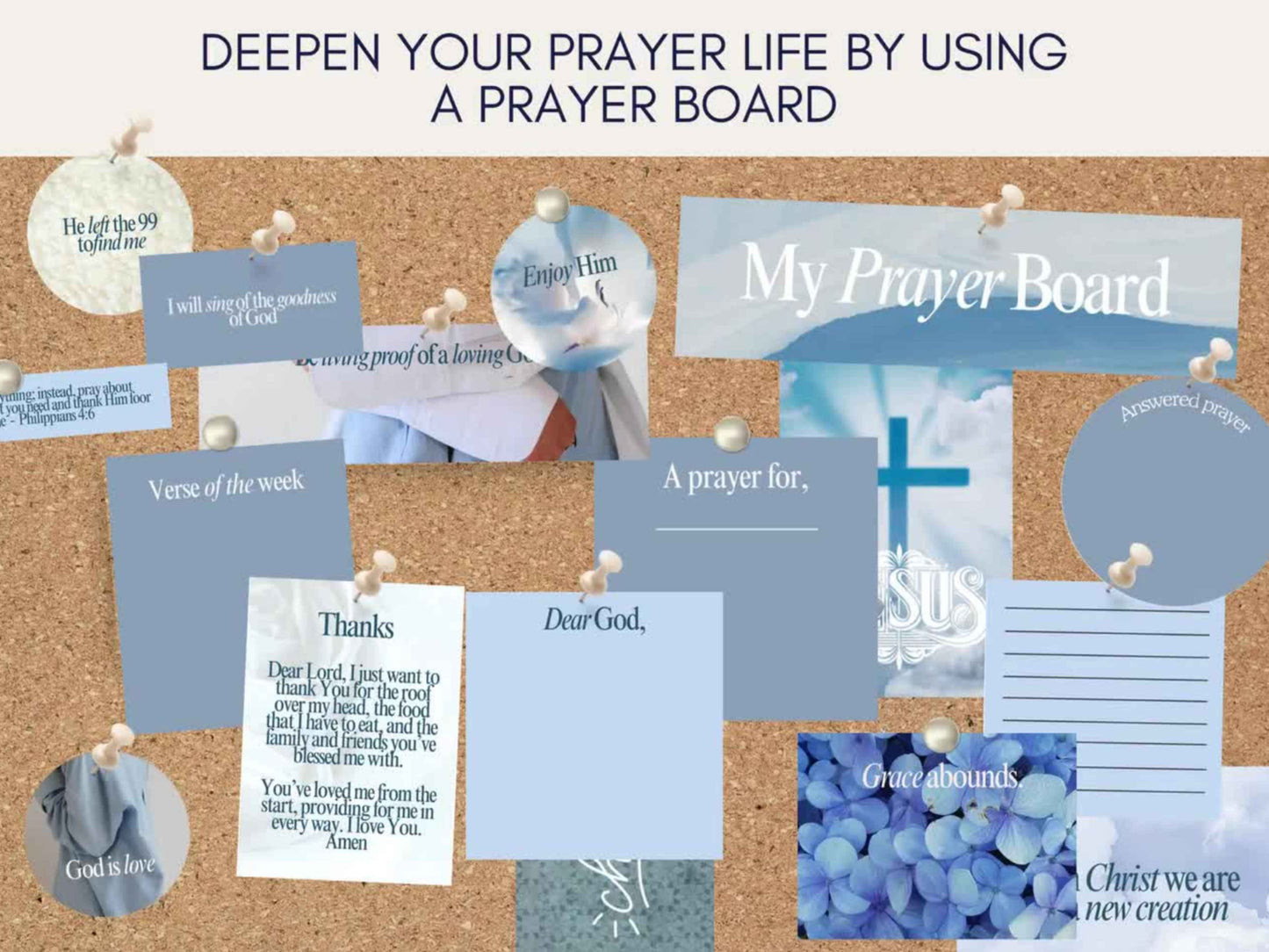 Prayer Board Kit - The Blue Edition