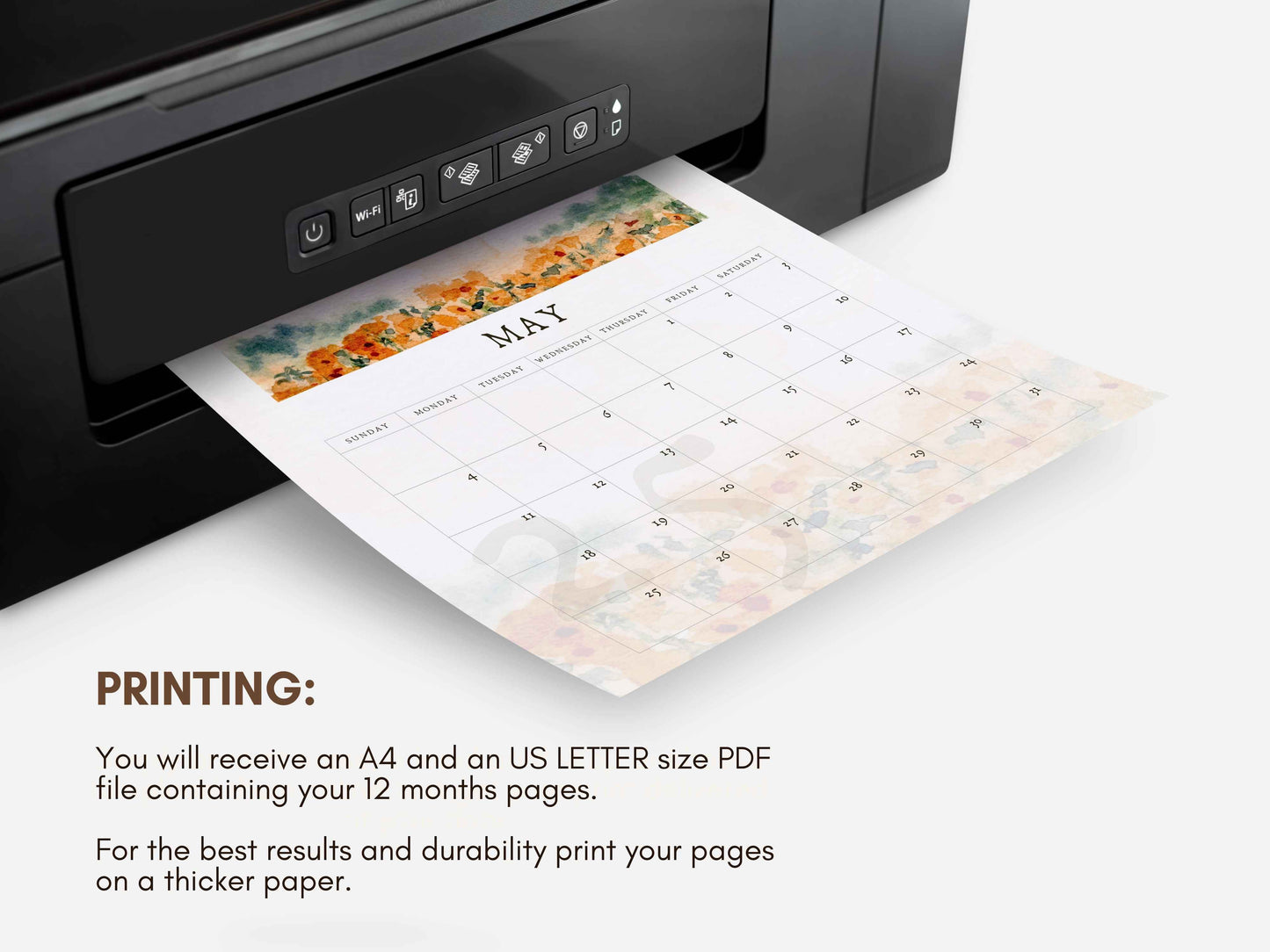 Printable 2025 Scripture Wall Calendar