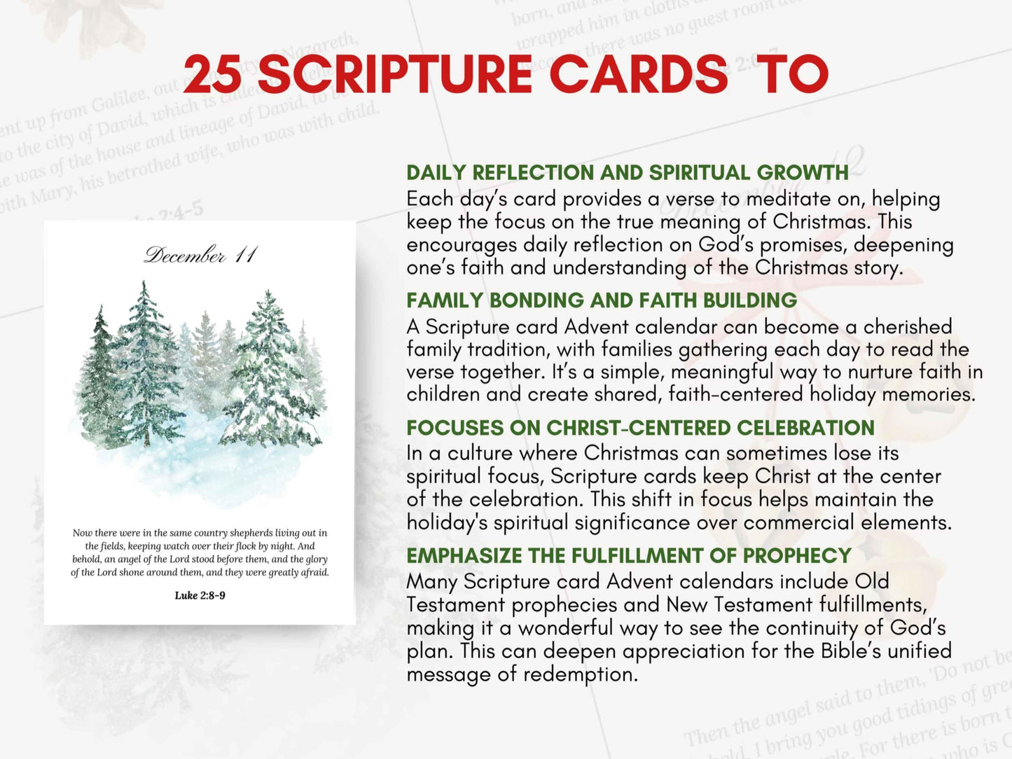 Nativity Story Scripture Advent Calendar