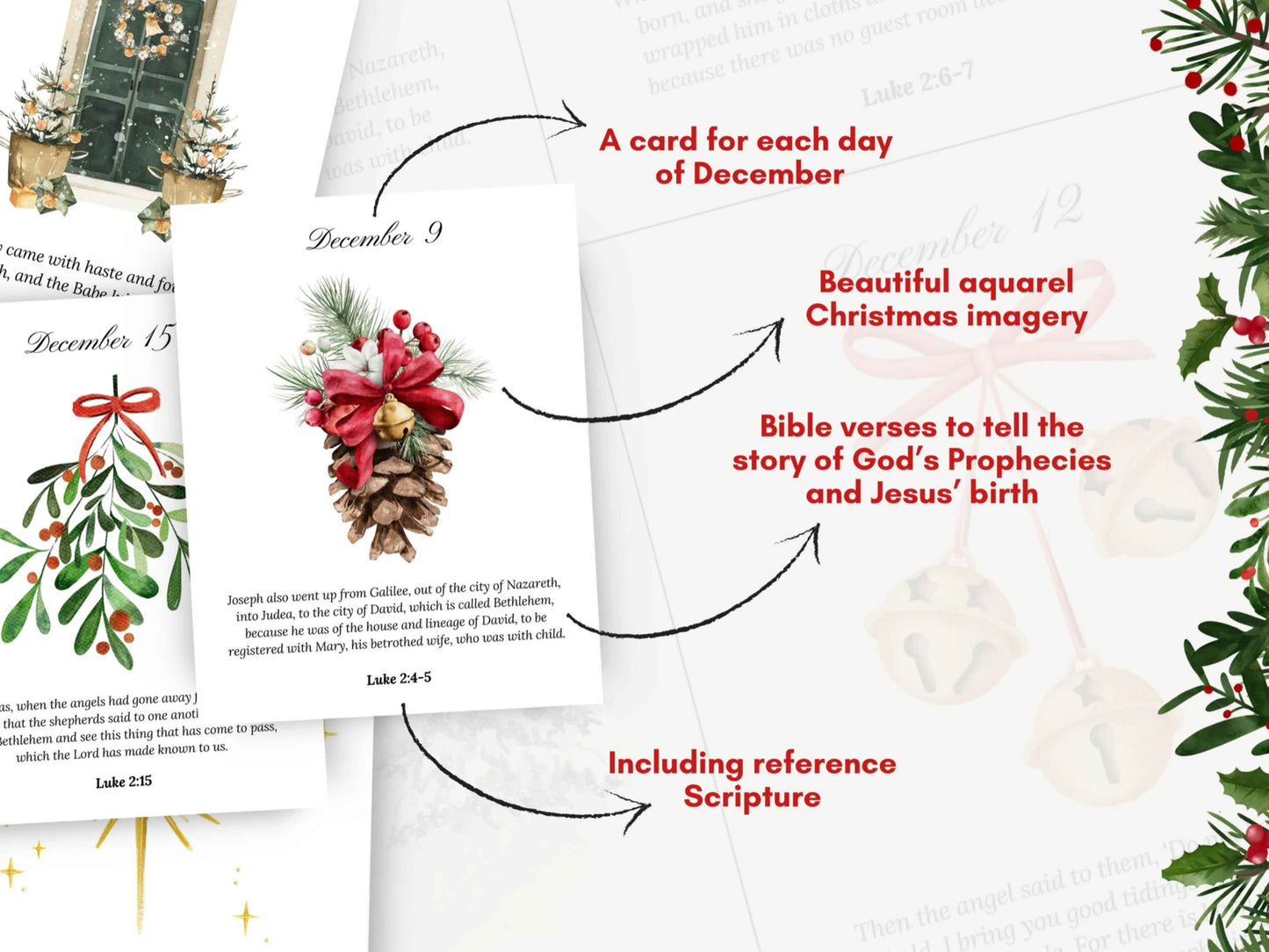 Nativity Story Scripture Advent Calendar