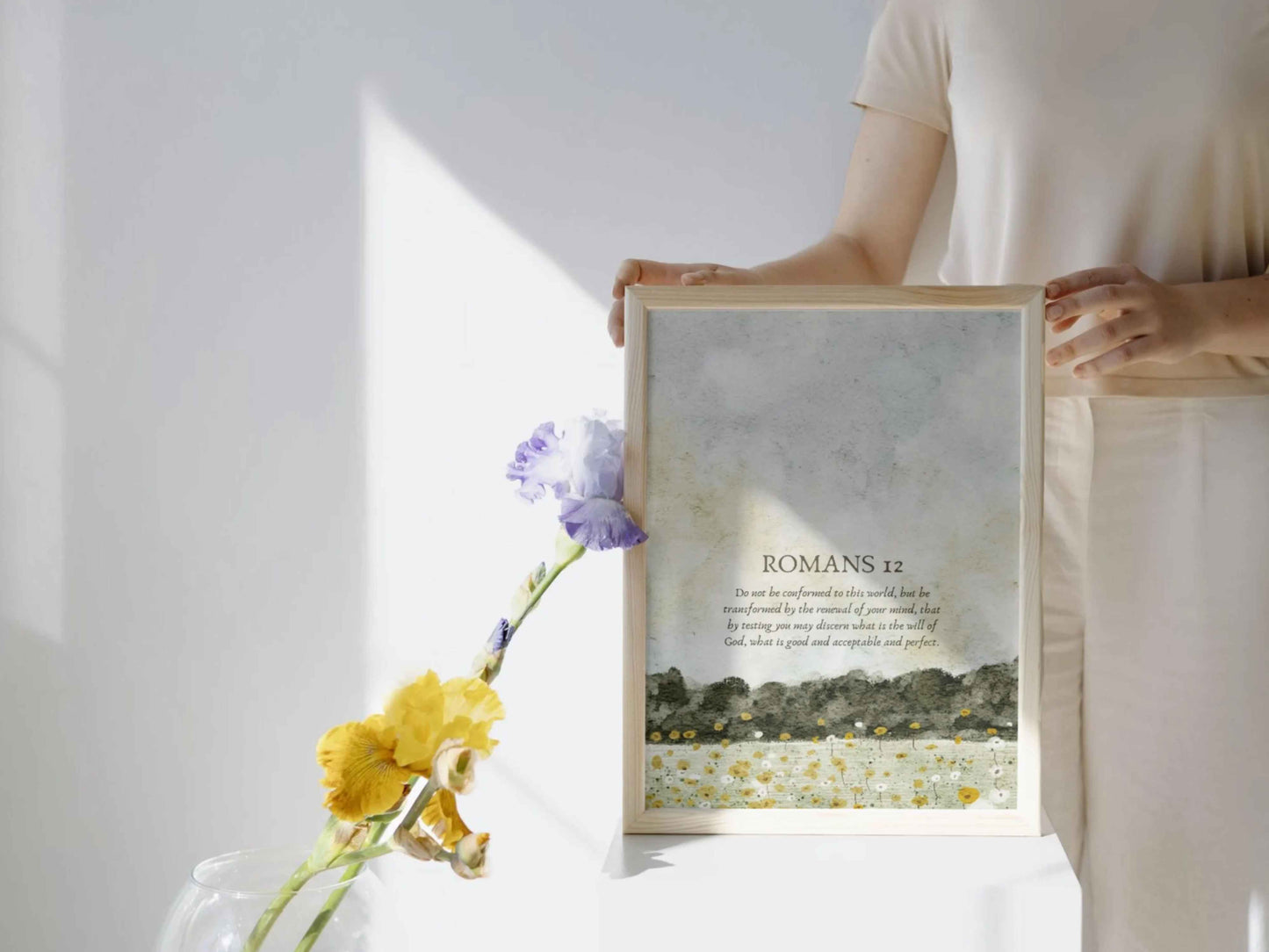 Romans 12 Printable Vintage Wall Art Print