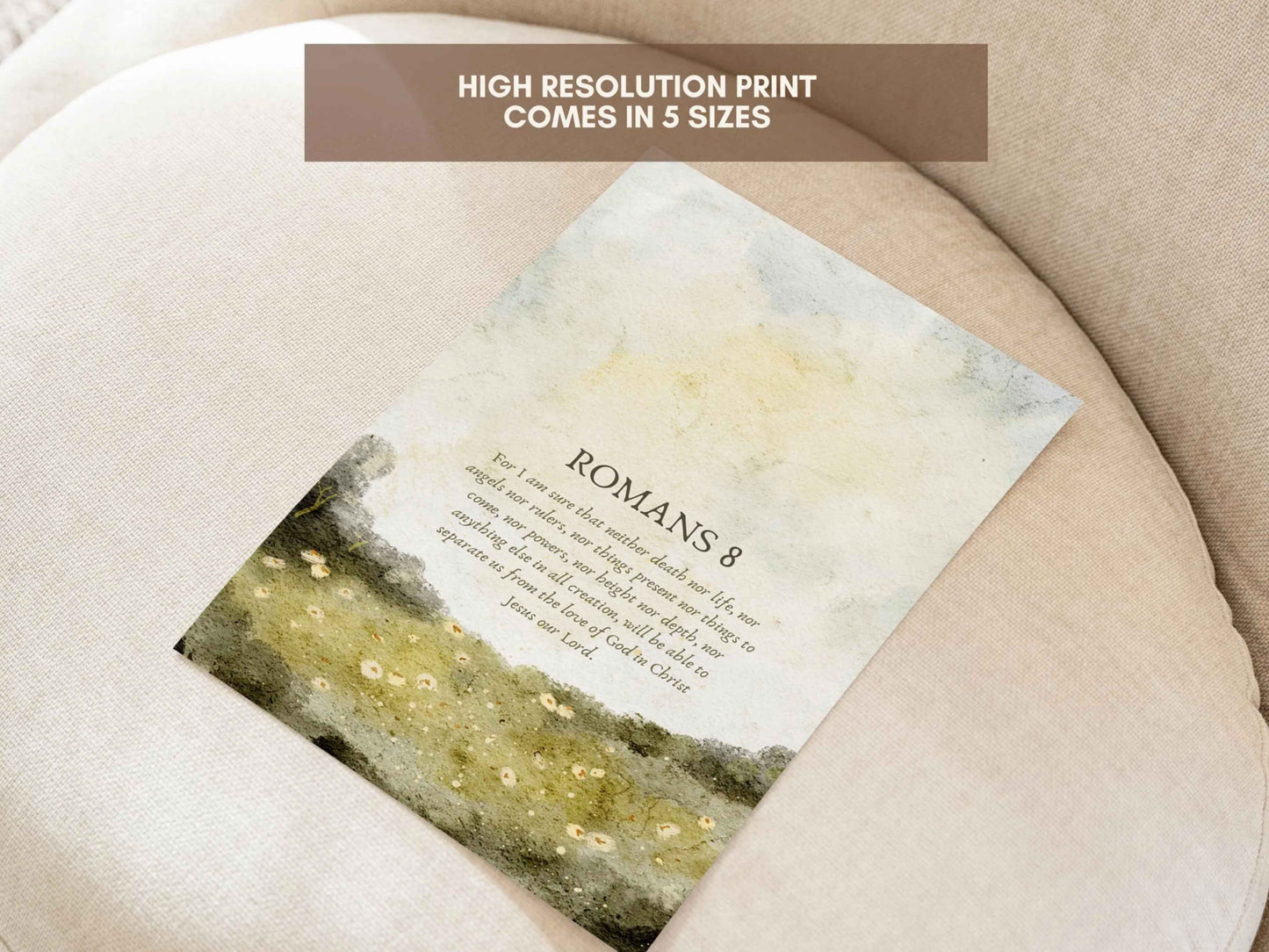 Romans 8 Printable Vintage Wall Art Print