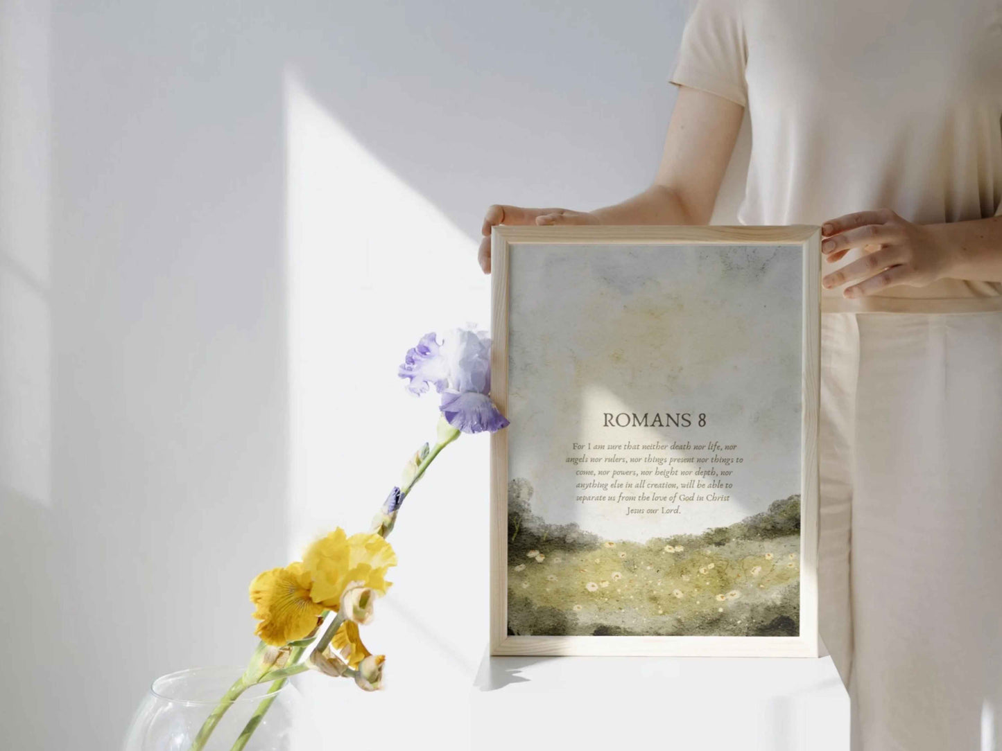 Romans 8 Printable Vintage Wall Art Print