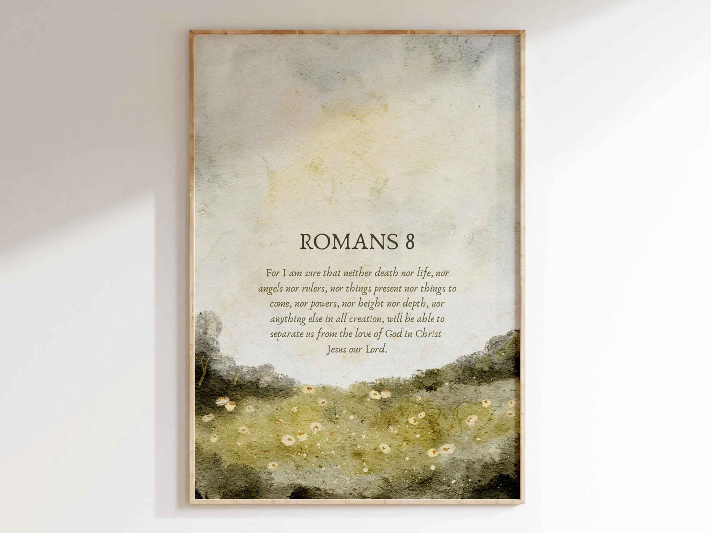 Romans 8 Printable Vintage Wall Art Print