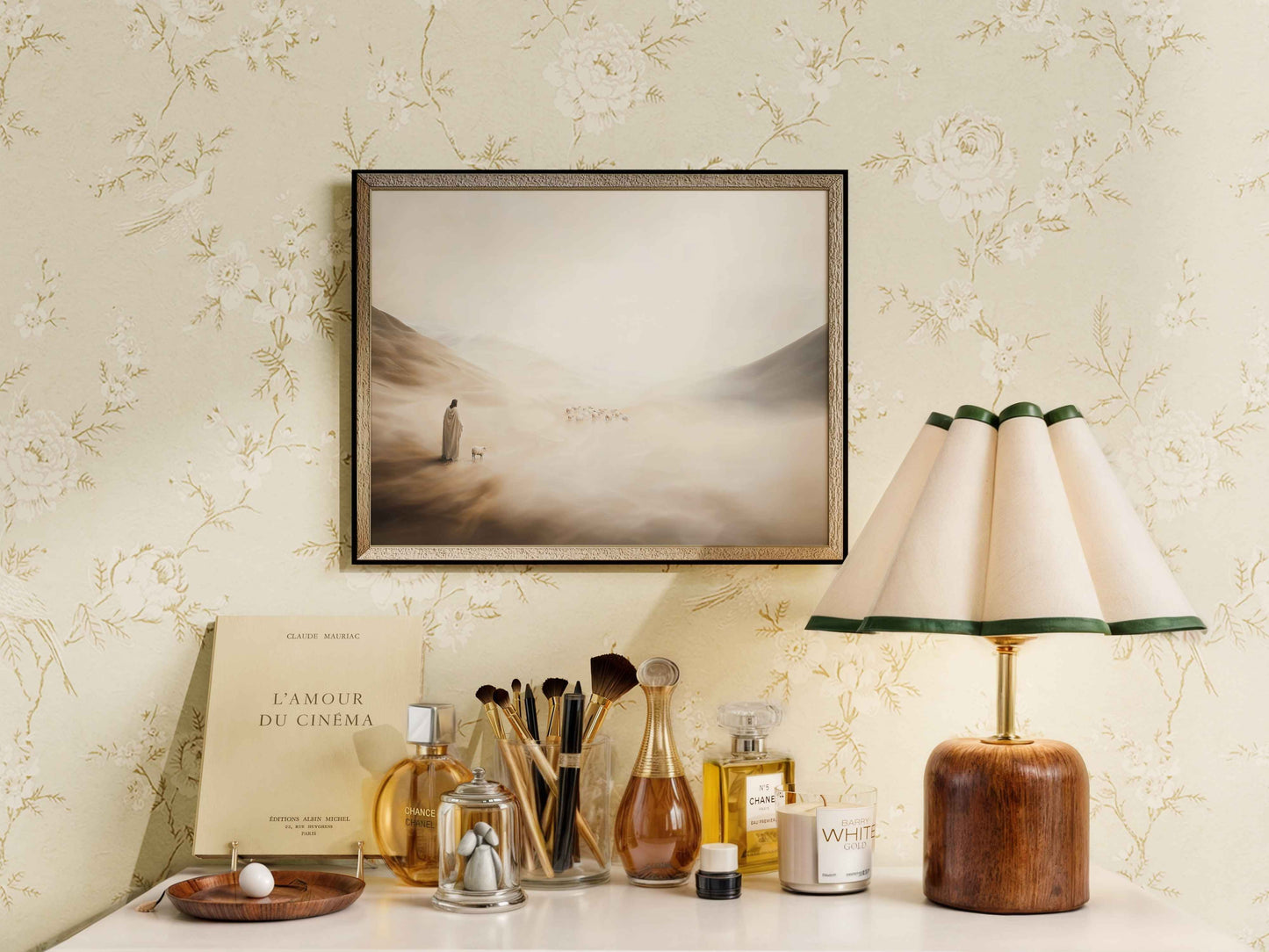 Jesus Leaves the 99 Wall Art Set of 2 | Parable of the Lost Sheep Prints