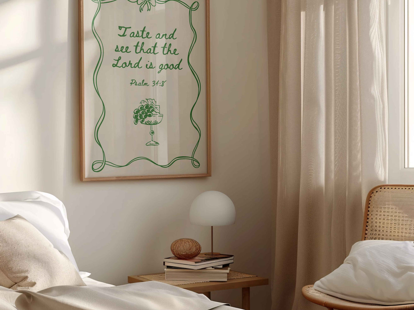 Taste and See that the Lord is Good - Psalm 34:8 Poster