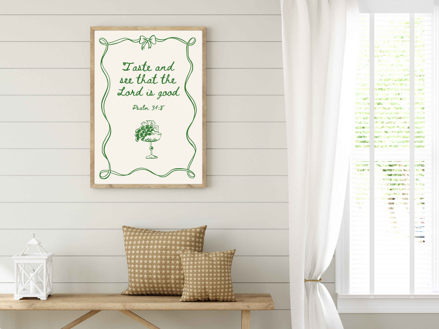 Taste and See that the Lord is Good - Psalm 34:8 Poster