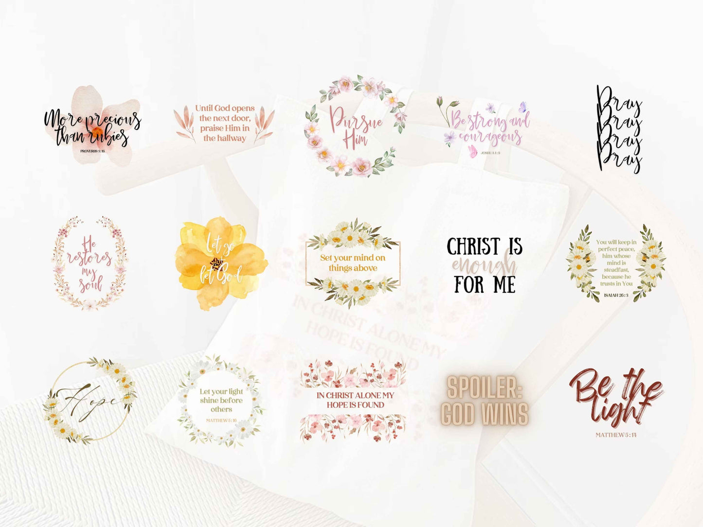 Christian SVG PNG Bundle of 50