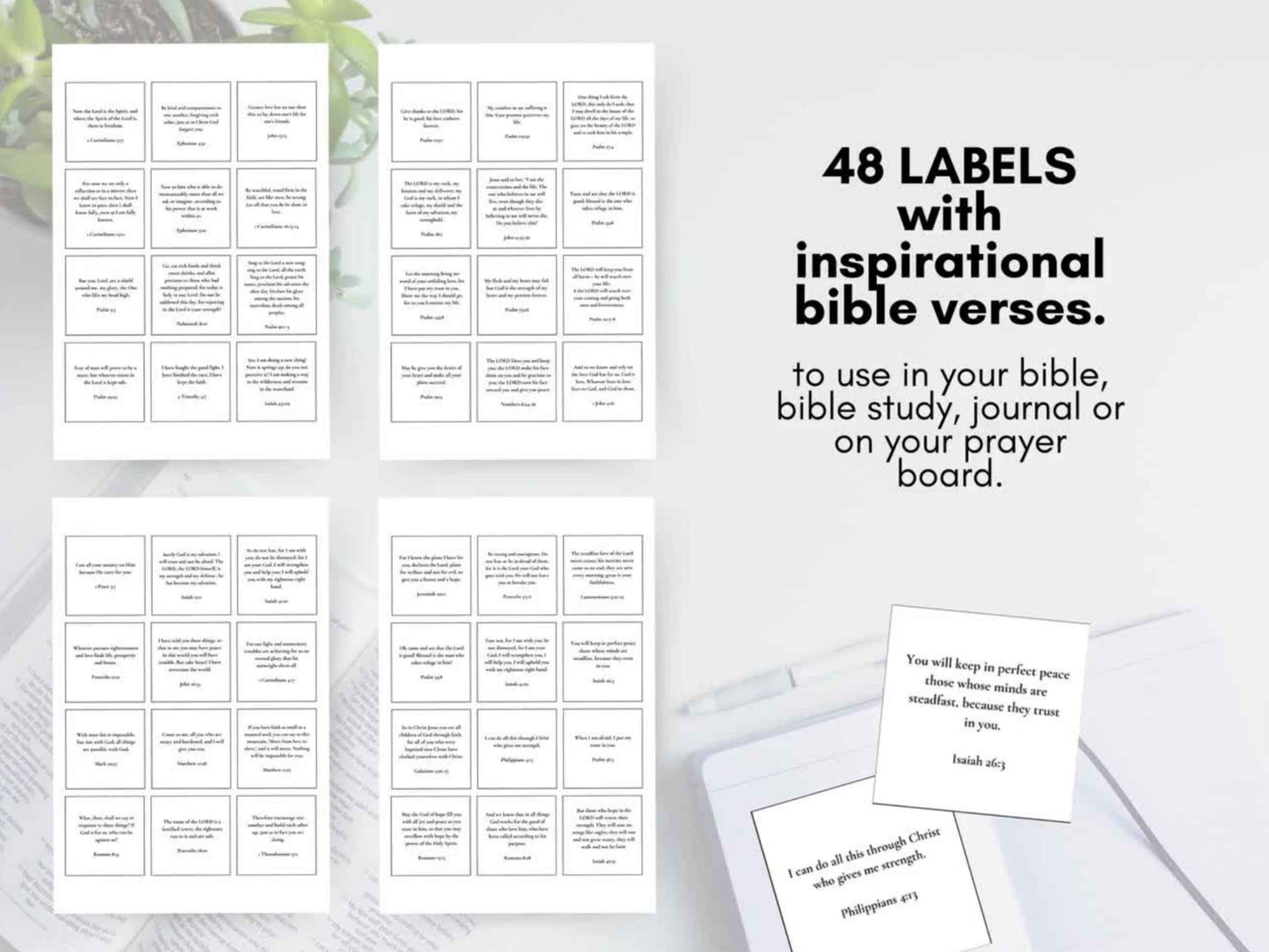 Inspirational Bible Verses Cards Bundle