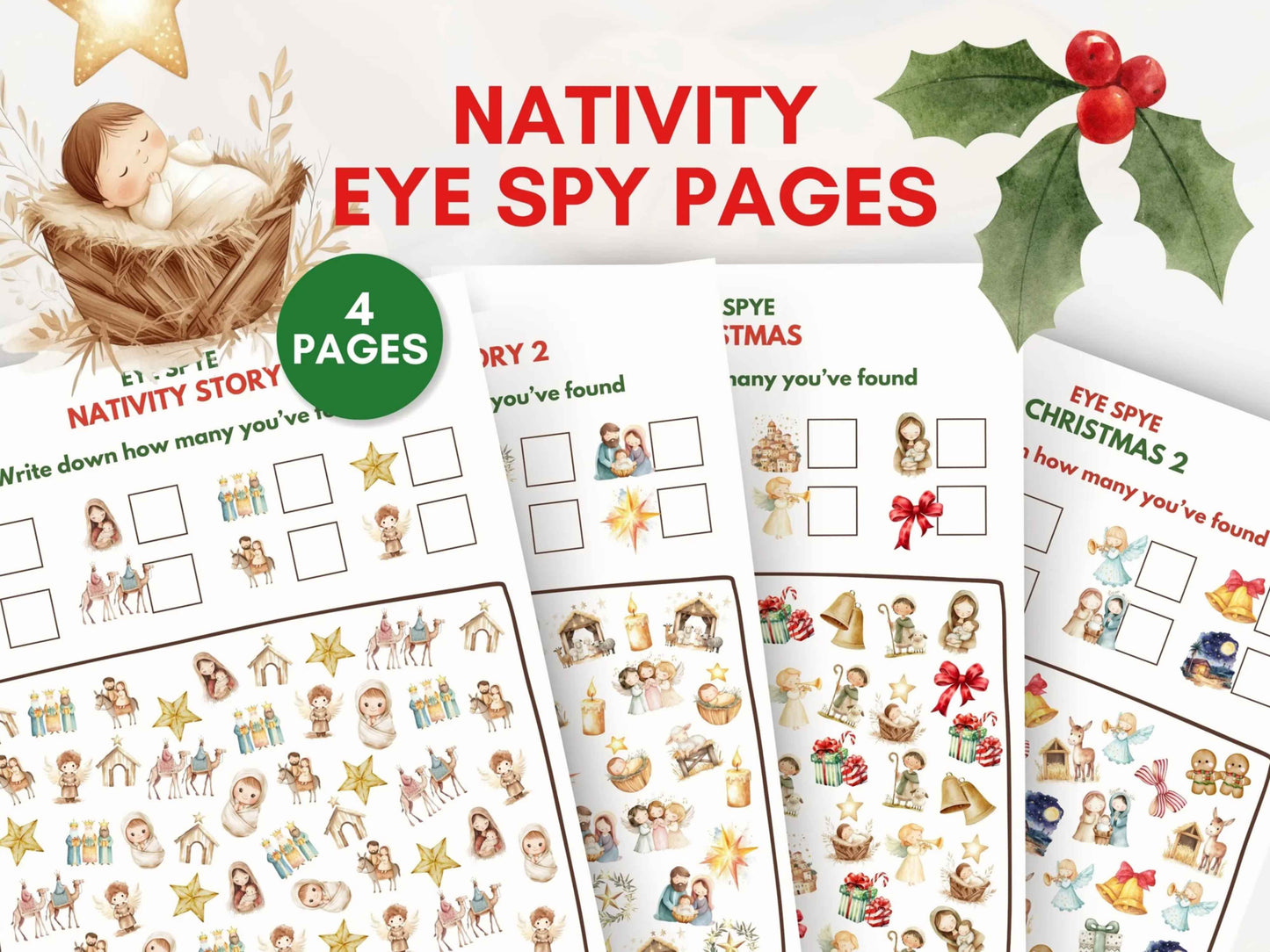 Christmas Eye Spy Activity Pages