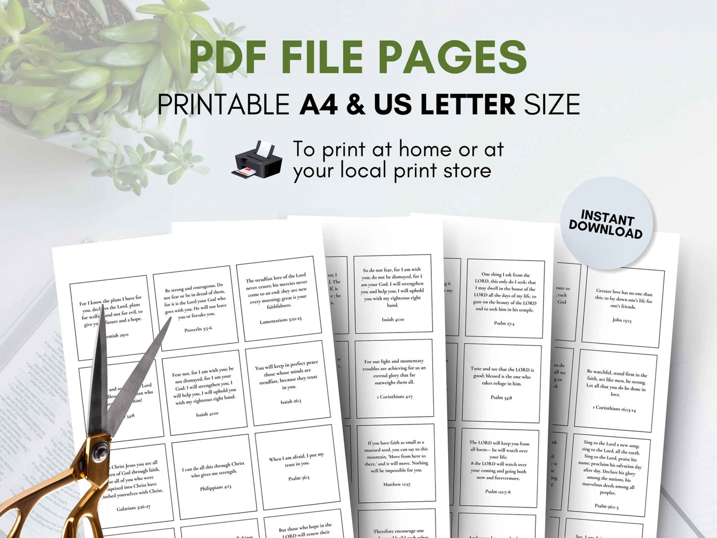 Inspirational Bible Verses Cards Bundle
