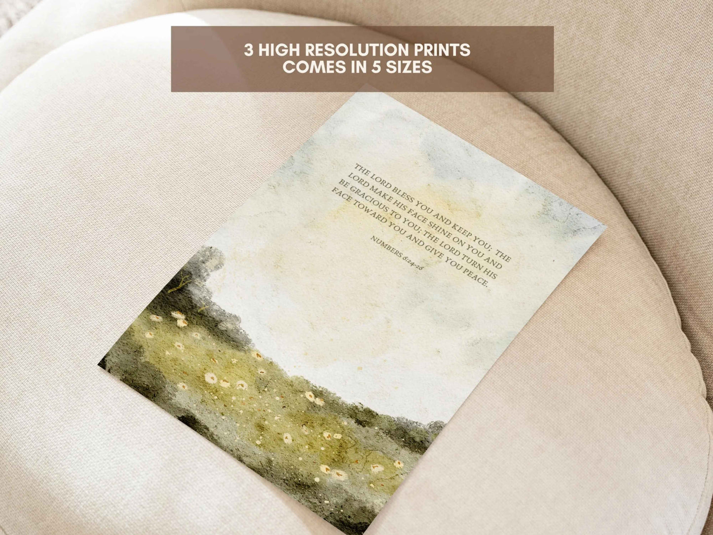 The Lord Bless You - Numbers 6:24-26 Printable Wall Art