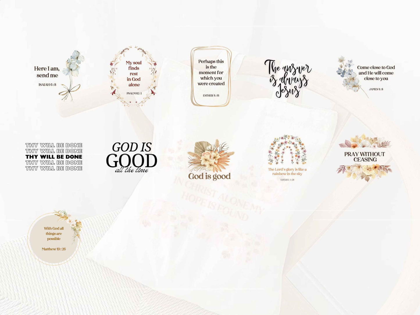 Christian SVG PNG Bundle of 50