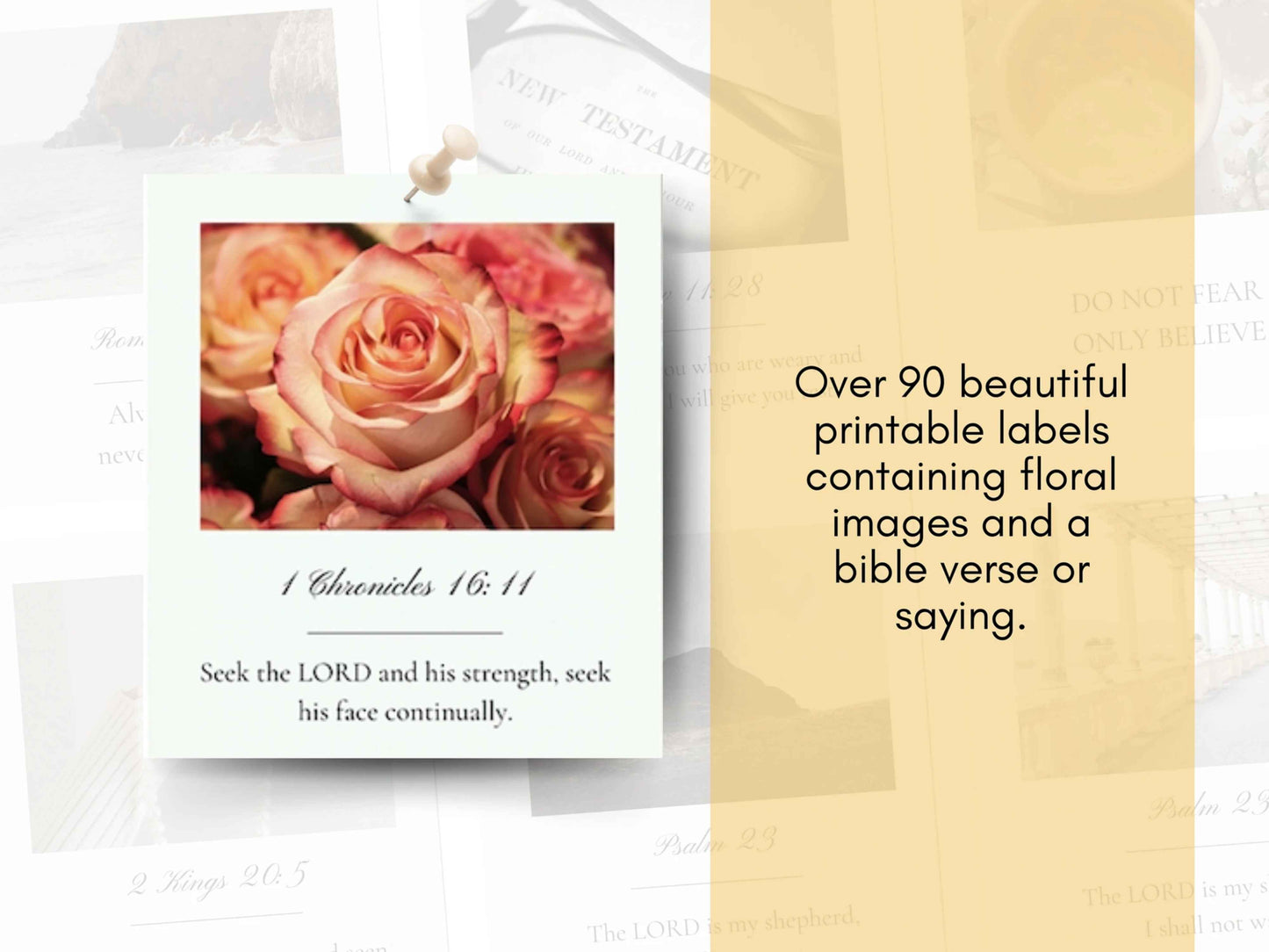 Floral Faith Digital Bible Verse Cards