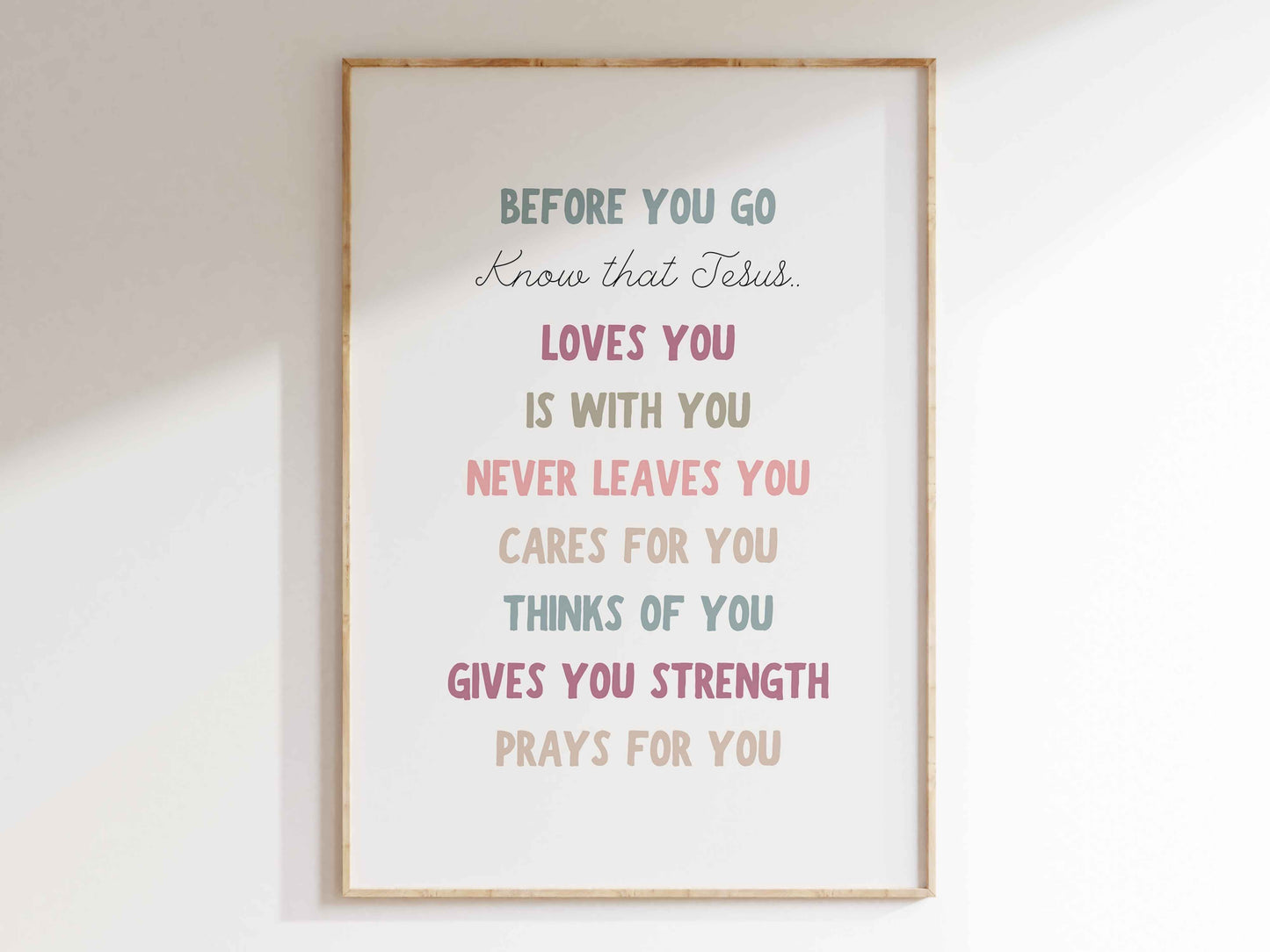 Christian Affirmation Poster for Kids | Inspirational Classroom Decor