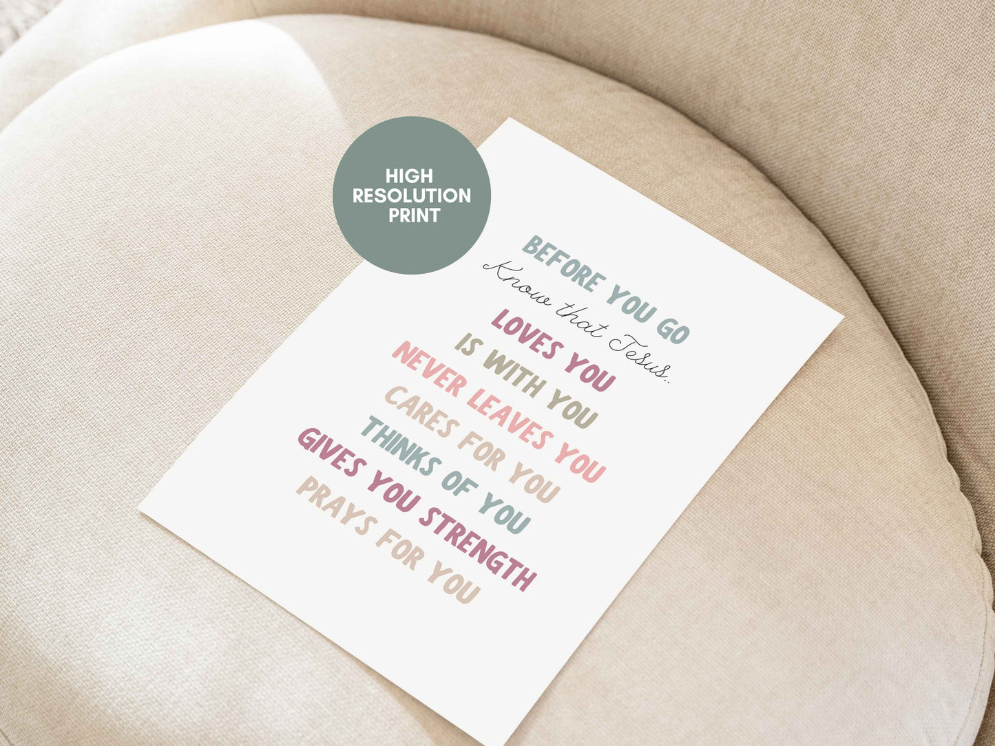 Christian Affirmation Poster for Kids | Inspirational Classroom Decor
