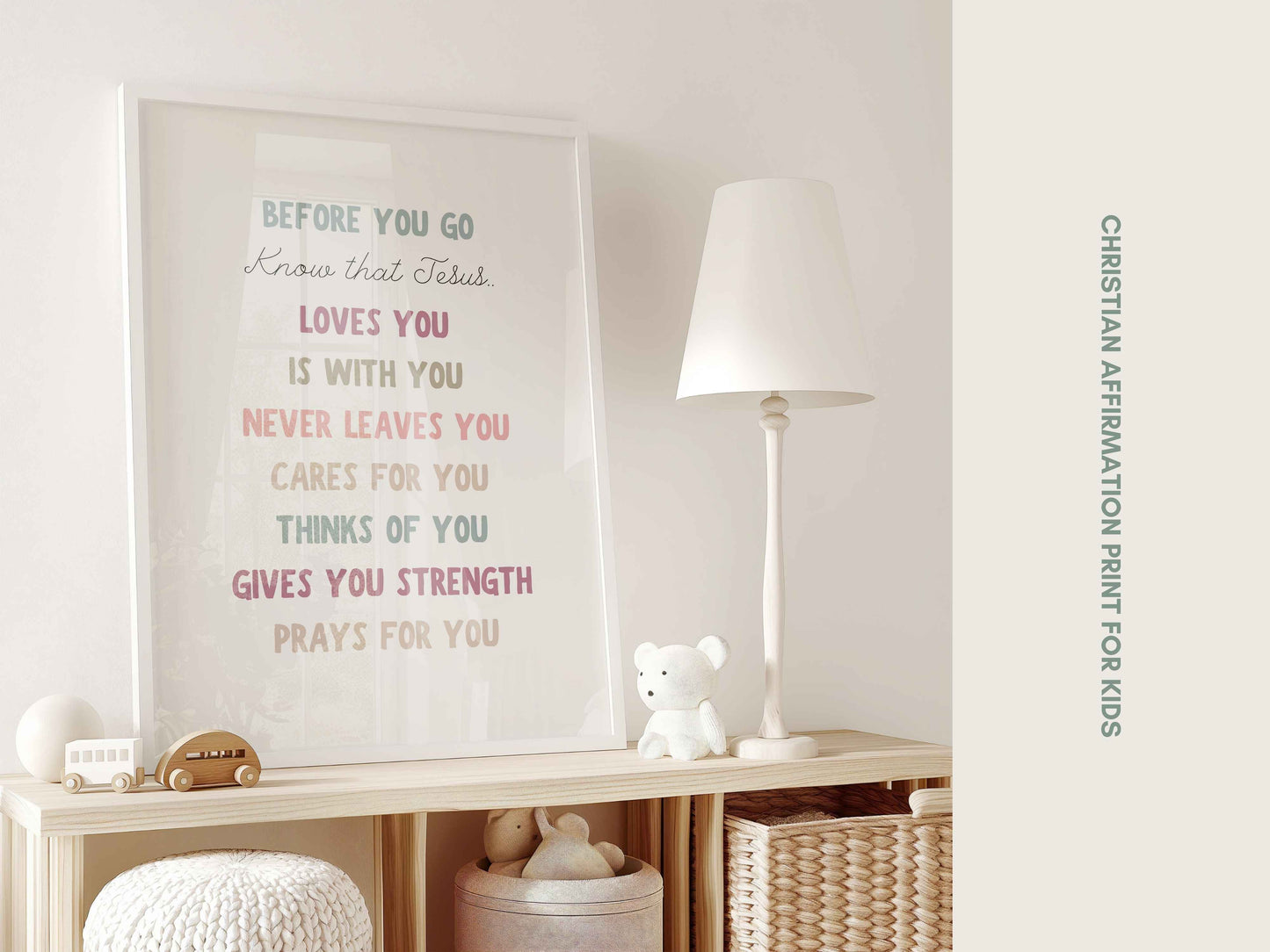 Christian Affirmation Poster for Kids | Inspirational Classroom Decor