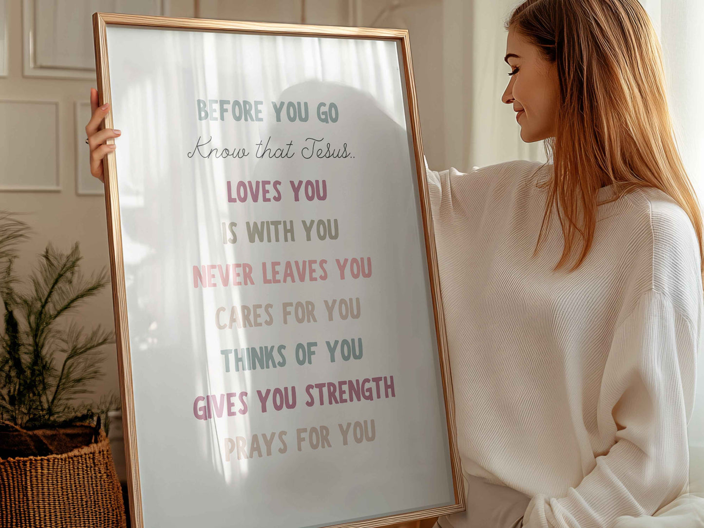 Christian Affirmation Poster for Kids | Inspirational Classroom Decor