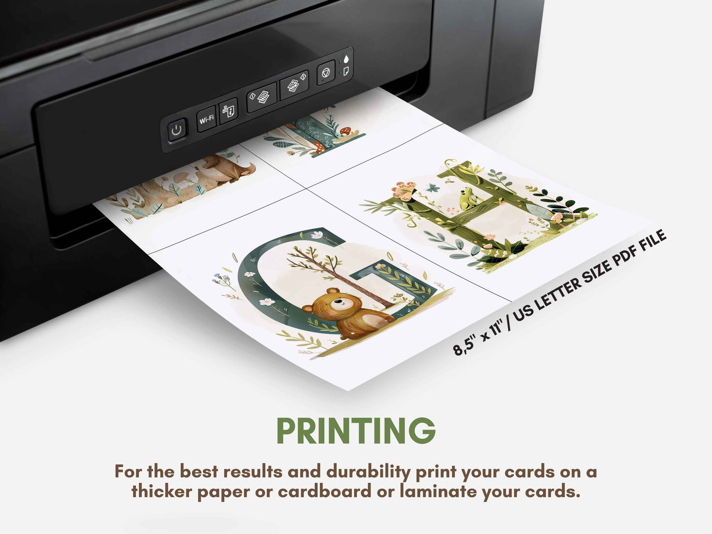 26 Alphabet Flashcards | Preschool Educational ABC Cards