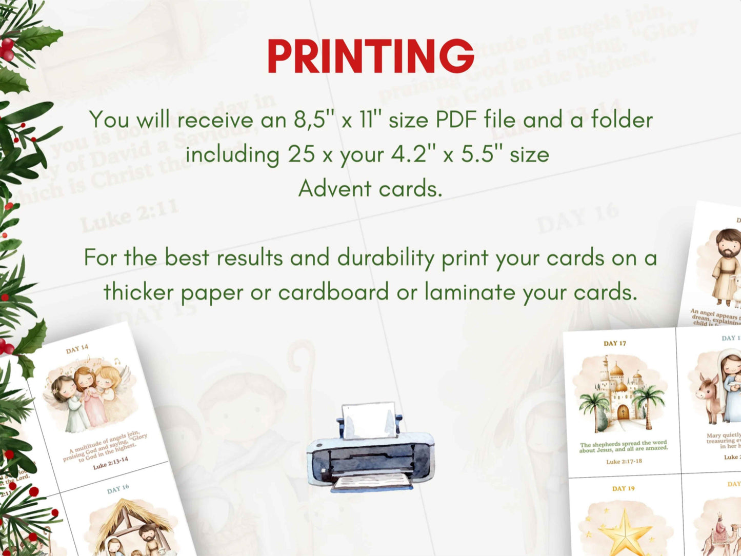 Nativity Story Advent Calendar for Kids