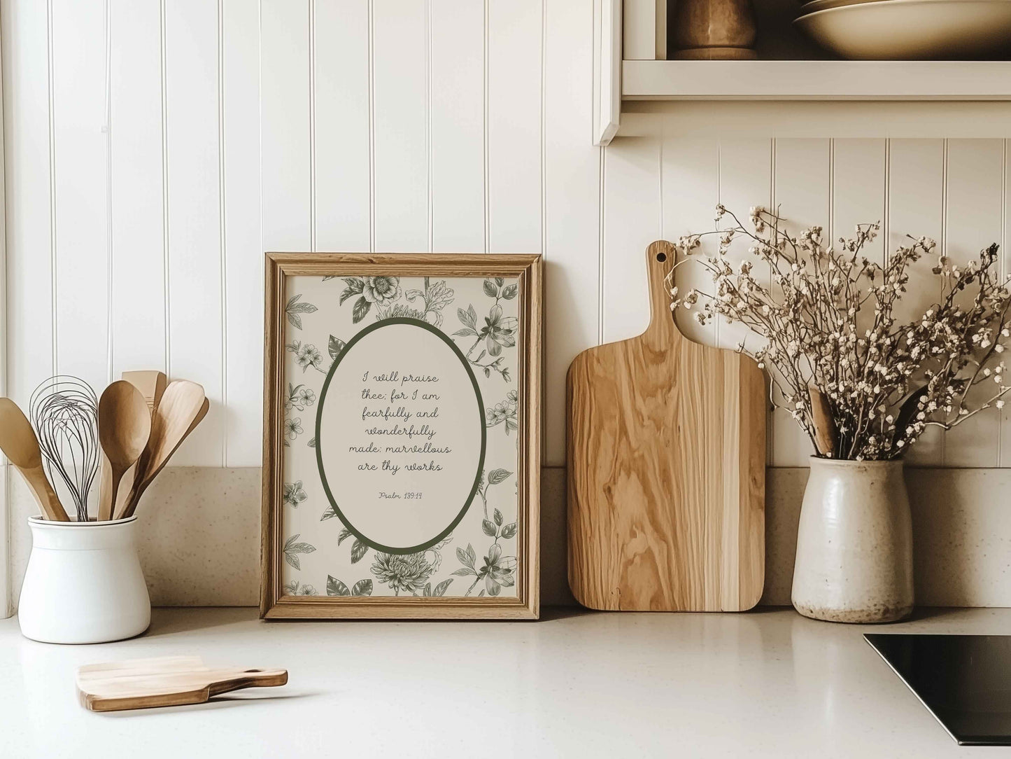 Fearfully and Wonderfully Made | Psalm 139 KJV Vintage Print