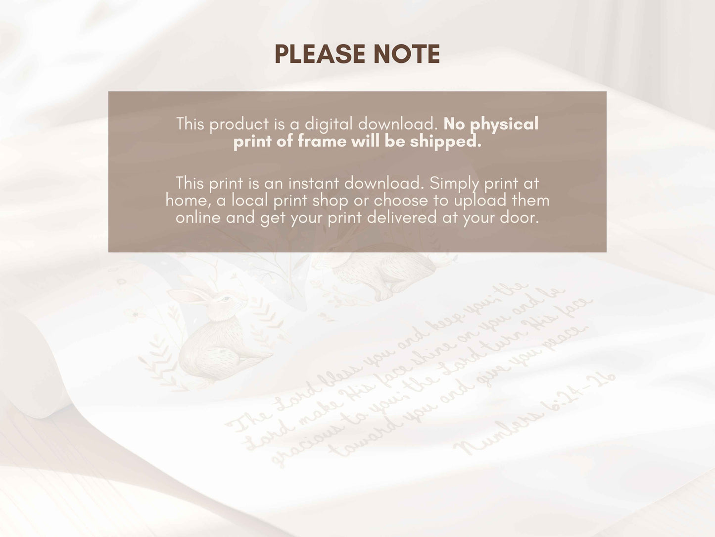 Letter M - The Blessing for Kids - Numbers 6:24-26 Art Print