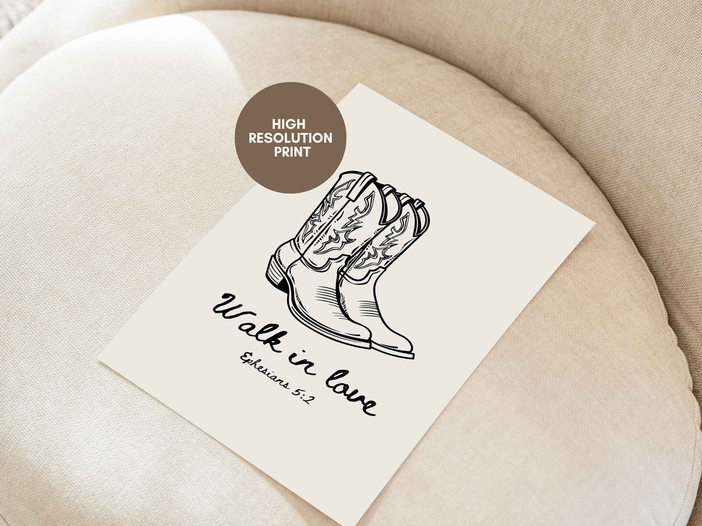 Walk in Love - Ephesians 5:2 Printable Scripture Print