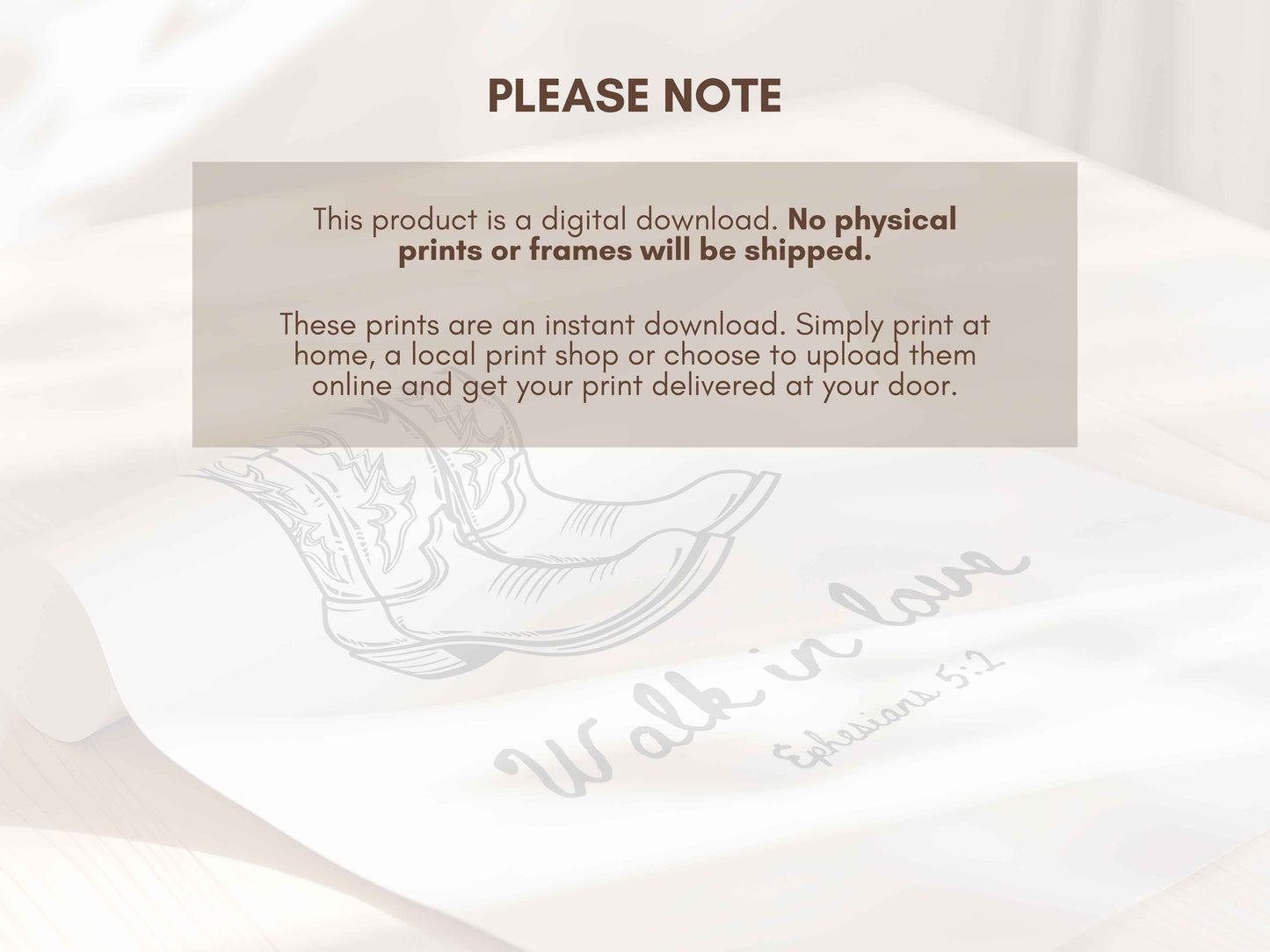 Walk in Love - Ephesians 5:2 Printable Scripture Print