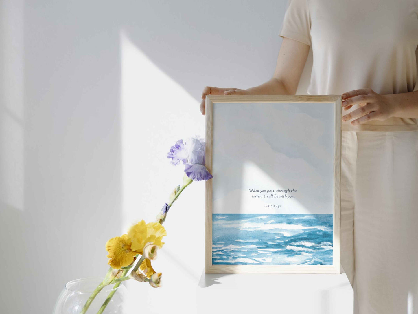 When You Pass Through The Waters Print