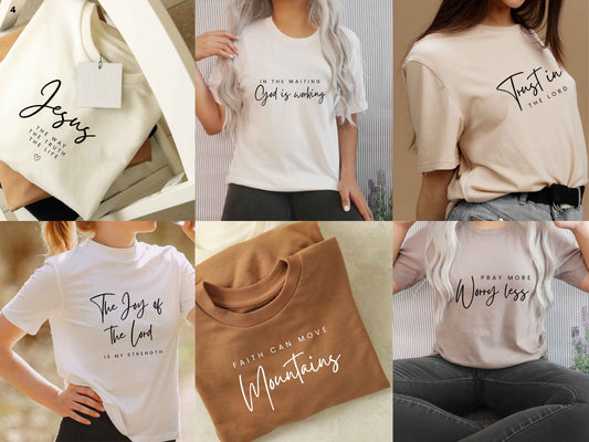 Christian Minimal SVG/PNG Bundle of 15
