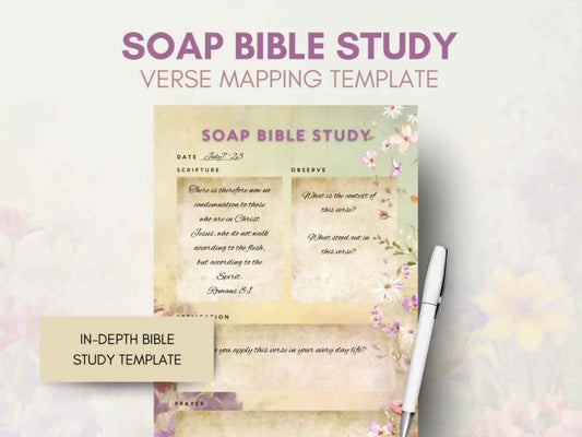 Soap Bible Study Verse Mapping Template