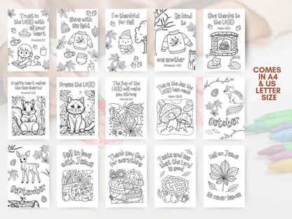 15 Fall Sunday School Coloring Pages