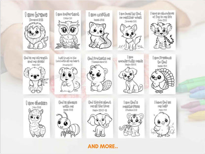 20 Bible Verse Affirmation Coloring Pages - Part I