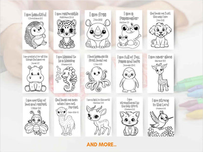 20 Bible Verse Affirmation Coloring Pages - Part II