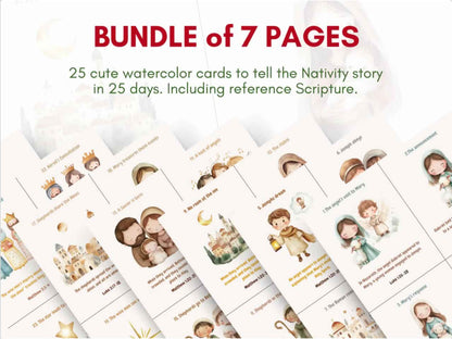 Nativity Story Advent Calendar for Kids