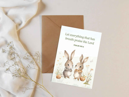 20 Bible Verse Flashcards - Woodland Animals